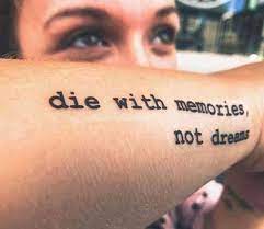 Eine Notwendige Erinnerung Um Das Leben In Vollen Zugen Zu Geniessen Tattoo Quotetattoo Quotes Tatowierung Good Tattoo Quotes Inspiring Quote Tattoos Motivational Tattoos