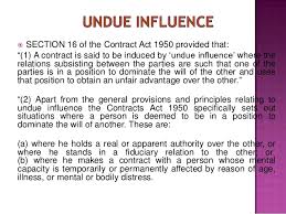 In malaysia, our contract law is basically governed and enforced by the contract act 1950. Business Law Voidable Contract