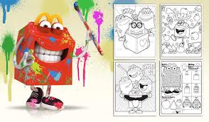 Mcdonalds smurfs 2 toys guide bluebud s. Mcdonalds Happy Meal Coloring Pages And Activities Sheets Ronald Mcdonald Mc Happy And Books Kids Time