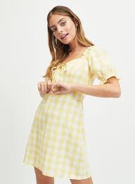 Womens Petite Yellow Gingham Dress Gingham Dress Blue Lace Mini Dress White Lace Mini Dress
