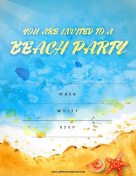 Click on the free beach party template to see it full size and., beach birthday party invitation, pleasing beach party birthday invitation templates : Home All Free Invitations The Original Invite Site