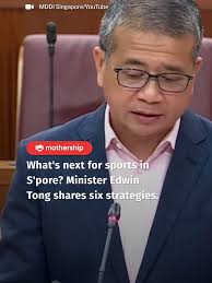 Minister Edwin Tong addresses building Singapore's strong foundations and  strive towards our next bound of sporting excellence through 6 strategies.  #singapore #sgnews #sports #parliamentsg