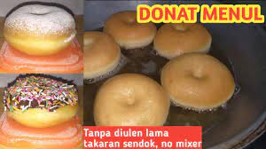 Resep donat kentang takaran sendok. Anti Gagal Donat Empuk Menul Menul Dan Lembut Takaran Sendok Tanpa Mixer Youtube