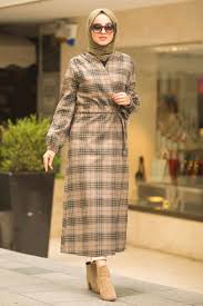 Neva Style Neva Style Ekoseli Vizon Tesettur Kap 5509v Tesetturisland Com Fashion Muslim Fashion Hijab Fashion