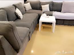 كنب مجلس صالة لون رمادي