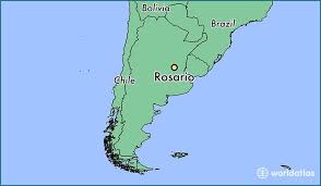 Now try to find them on a map! Map Showing The Location Of Rosario Argentina Rosario Map