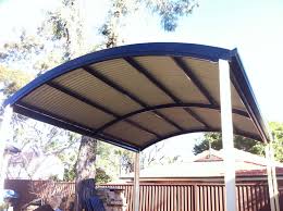 The horizontal ridges in the steel give it more surface area, which adds to its strength. Dome Curved Roofs Sydney