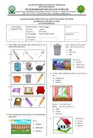 2 responses to materi kelas 1 sd. Soal Uas Bahasa Inggris Kelas 1 Tp 2015 2016