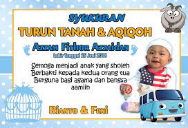 Ucapan untuk anak turun tanah. Kadomungil Kartu Ucapan Untuk Berbagai Acara Dengan Facebook