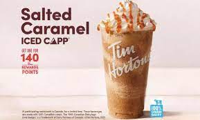 Salted Caramel Iced Capp At Tim Hortons