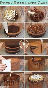 Comment Faire Un Gateau De Couche De Route Rocheuse Un Gateau Riche Et Eleve De Couche Cake Recipes Cake No Bake Cake