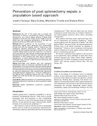 Image result for Overwhelming Postsplenectomy Infection