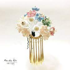 春漾 日式細工和風布花 日式細工鑷子花 つまみ細工 髮飾 instagram instagram photo bloom