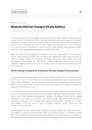 Below we have listed our top five 2019. Modular Kitchen Designs Photo Gallery Pdf By Cheaproomdecor Com By Absarul Haque Issuu