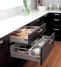 The quality of these kitchen cabinet pull out shelves is highly regulated by ensuring that all recommended standards in terms of measurements are strictly followed. Appliance Garages Pull Out Shelves Help Organize Kitchen Las Vegas Review Journal