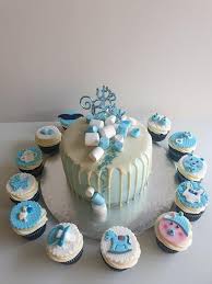 Experience the world of cake decorating like never before with cake central magazine! Baby Boy Shower Cake And Cupcakes Cake By Cakesdecor