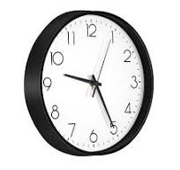 Wall clock Plastic Silent Suitable for decoration 10in Black