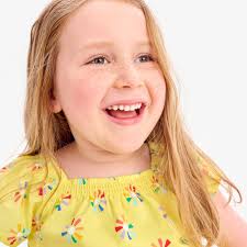 Clearance kids picnic dress in rainbow cutout suns