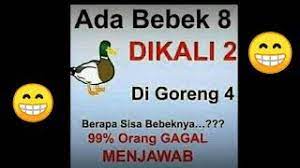 Disini anda akan menemukan jawaban dari semua tingkatan level yang ada pada game tebak gambar. Viral Jawaban Teka Teki Bebek Youtube