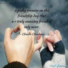 It literally broke my heart. A Pinky Promise On This F Quotes Writings By Chandu Chandana Yourquote