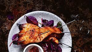 Miso-Glazed Salmon Skewers Recipe | Epicurious