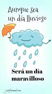 Frase De Inspiracion Aunque Sea Un Dia Lluvioso Sera Un Dia Maravilloso Frases De Dias Lluviosos Dia De Lluvia Frases Imagenes De Feliz Dia