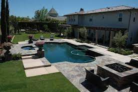Water Features Fountains Ponds Pools Landscape Design Construction Gallery By Aaa Landscape Specialists Pool Landscape Design Backyard Pool Pool