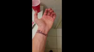 In fact, some describe the pain of getting a tattoo in these areas as a painful, burning tickle. Wrist Tattoo Explaining Pain Price Etc Second Tattoo Blessed Youtube