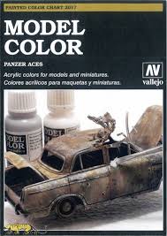 Vallejo Model Color And Panzer Aces Handmade Colour Chart 2017
