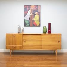 Retro Teak Sideboard Cocktail Cabinet Sliding Doors Cigar Legs Retro Teak Sideboard Teak Sideboard Cocktail Cabinet