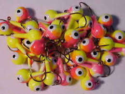 Details About 25 New Floating Walleye Jig Heads 1 4 Oz Size Float Jigs Pink Chart Lead Free
