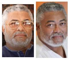 Late Jerry John Rawlings with his beautiful family
