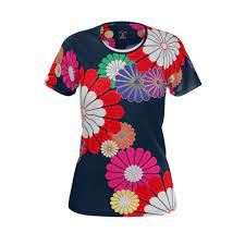 Shirts, coordinate sets, pants, sleepwear, dresses, sweaters Kiku Floral Pattern Equil T Shirt Womens Womens Shirts Floral Pattern Shirts