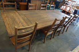 This simple dining room table by walker edison is just the thing for those with limited square best large: Large Rustic Dining Table W 2 Leafs And 8 Chairs