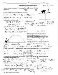 Adding and subtracting integers worksheets in many ranges. Projectile Motion Ii Simple Projectile Motion Problems With Solution