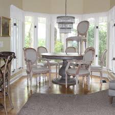 White wooden arm chair are available in individual items and as matching sets. Dining Room Kitchen Chairs Two Arm And Four Side Aged White Wash Fabric The Kings Bay