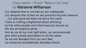 Marianne williamson is an internationally acclaimed lecturer, author, and spiritual teacher. Tuesday Do Now Take Out Your Vocabulary Book