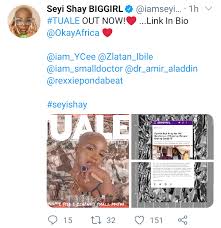 Beautiful singer, seyi shay is here with a new single and she's tagged this lovely new tune tuale, ft. Seyi Shay Releases New Single Tuale Information Nigeria