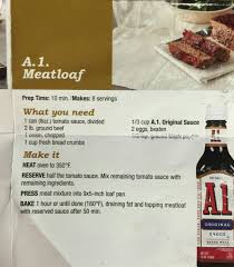 2 lb meatloaf mix (beef, pork, and veal) 1 cup cooked oatmeal; A 1 Meatloaf 1 Can Tomato Sauce Divided 2 Lb Ground Beef 1 Onion 1 Cup Fresh Bread Crumbs 1 3 Cup A 1 Origi Easy Bread Crumbs Meatloaf Recipes Meatloaf