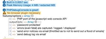 Looking at the console, the myobject array isn't converted to a string, but rather is being kept interactive. How To Log To Console In Php Stackify