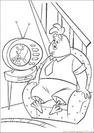 Printable watching tv peppa pig coloring page. Father Is Watching Tv Coloring Page For Kids Free Chicken Little Printable Coloring Pages Online For Kids Coloringpages101 Com Coloring Pages For Kids