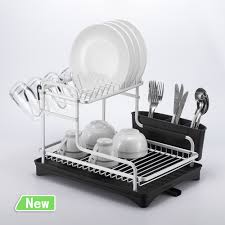 2 tier silver stainless aluminum