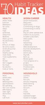 70 Things To Track On Your Bullet Journal Habit Tracker Laura Kinker Designs Helping You Be Unapologetic Habit Tracker Bullet Journal Journal Planner Bullet Journal