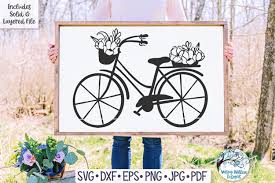 Download Bicycle With Flowers Svg Floral Vintage Bike Svg 1327114 Cut Files Design Bundles