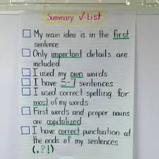 9 Summary Anchor Charts Created By Teachers To Help Your Students Learn -  The Teach Simple Blog