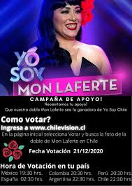 En la primera final yo soy chile, harold gamarra no seguirá en carrera, aunque sebastián landa tendrá la chance de alcanzar el premio máximo este lunes 28. Mon Laferte Fans Club Oficial Chile On Twitter Hoy Todos A Votar Por Mon Laferte En El Programa Yo Soy De Chile Desde Cualquier Pais Apoya Con Tu Voto A Camila Chacon