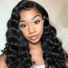 13*4 Body Wave Human Hair Lace Frontal Wigs With Natural Hairline
