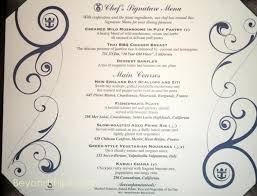 Cruisers can enjoy an updated menu with a selection of freshly prepared items. Allure Of The Seas Menu Adagio Main Dining Room