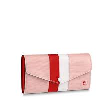 Louis Vuitton M62986 Sarah Wallet Epi Leather Rose Ballerine Louis Vuitton Sarah Wallet Louis Vuitton Leather