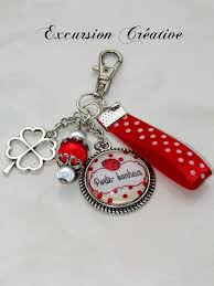 Porte Cle Ou Bijou De Sac Porte Bonheur Coccinelle Porte Cles Par Excursion Creative Bijoux De Sac Porte Cle Creation Bijoux